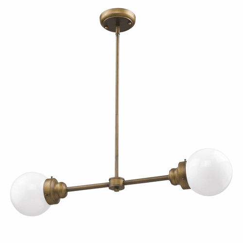Acclaim Portsmith 2-Light Island Pendant - Raw Brass - IN21224RB