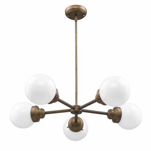 Acclaim Portsmith 5-Light Chandelier - Raw Brass - IN21223RB