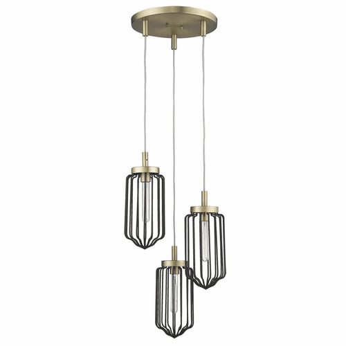 Acclaim Reece 3-LT Chandelier - Aged Brass - IN31501AB