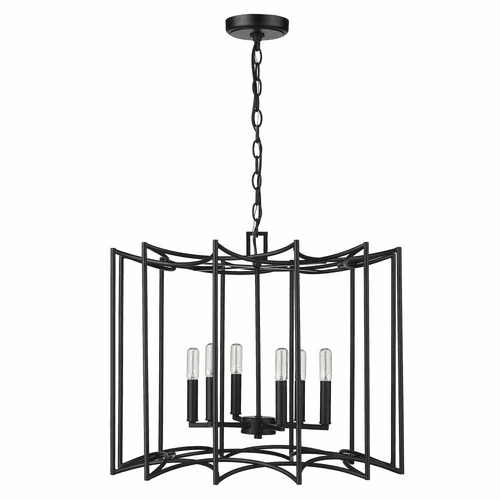 Acclaim Rhian 8-Light Pendant - Matte Black - IN10051BK