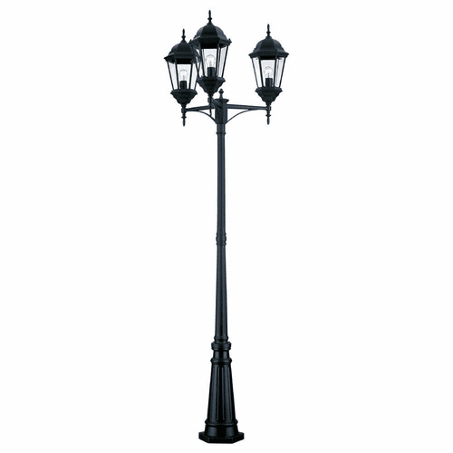 Acclaim Richmond 3-Light Outdoor Post Mount - Matte Black - 5259BK