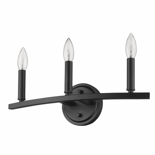 Acclaim Sawyer 3-Light Bath Vanity Light - Matte Black - IN41155BK