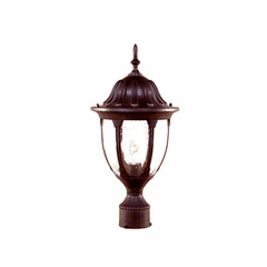 Acclaim Suffolk 1-Light Outdoor Post Mount - Burled Walnut - 5067BW