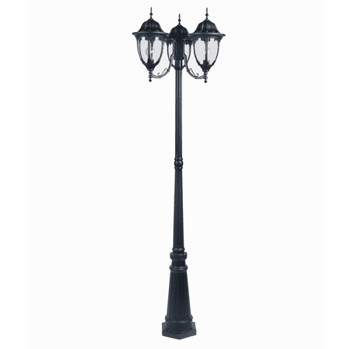 Acclaim Suffolk 3-Light Outdoor Post Mount - Matte Black - 5069BK