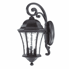 Acclaim Waverly 3-Light Outdoor Wall Light - Black Coral - 3612BC
