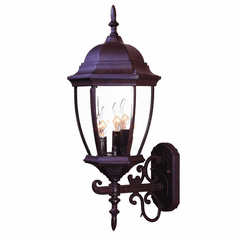 Acclaim Wexford 3-Light Outdoor Wall Light - Burled Walnut - 5013BW