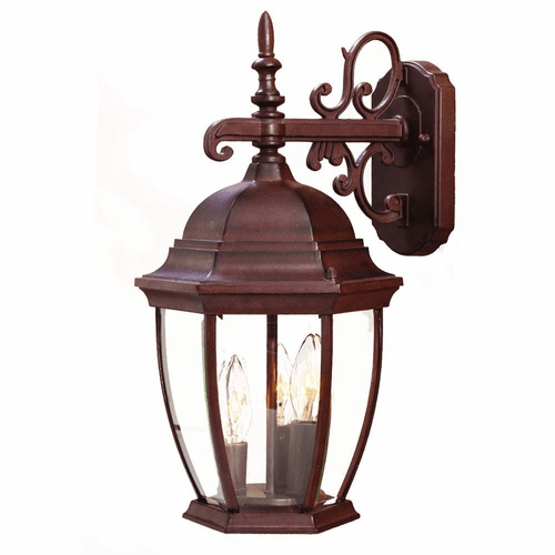 Acclaim Wexford 3-Light Outdoor Wall Light - Burled Walnut - 5032BW