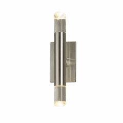 Acryluxe Kyber 2-LT LED Up & Downlight Wall Sconce - Nickel - ACR-8842-CLER-NCKL