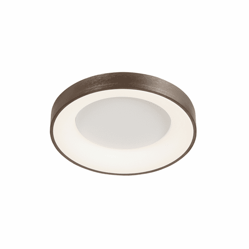 Acryluxe Sway 15" Round LED Flush Mount - Light Bronze - ACR-4050-OPAL-LTBZ