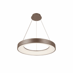 Acryluxe Sway 15" Round LED Pendant - Light Bronze - ACR-4060-OPAL-LTBZ
