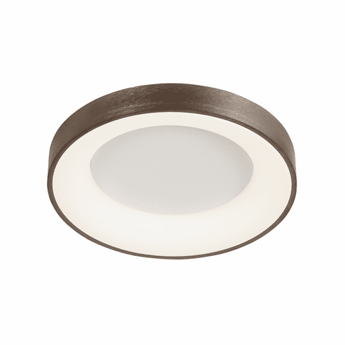 Acryluxe Sway 19" Round LED Flush Mount - Light Bronze - ACR-4051-OPAL-LTBZ