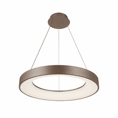 Acryluxe Sway 19" Round LED Pendant - Light Bronze - ACR-4061-OPAL-LTBZ