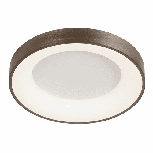 Acryluxe Sway 24" Round LED Flush Mount - Light Bronze - ACR-4052-OPAL-LTBZ