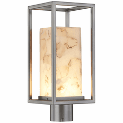 Alabaster Rocks Laguna 7" LED Post Light - Brushed Nickel - ALR-7513W-NCKL