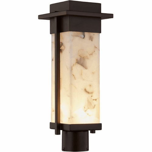 Alabaster Rocks Pacific 7" LED Post Light - Dark Bronze - ALR-7542W-DBRZ