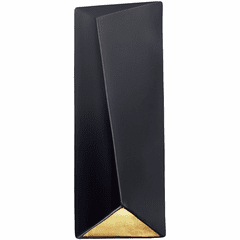 Ambiance Large Rectangle Outdoor LED Wall Sconce - Matte Black - CER-5897W-CBGD