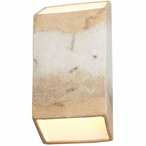 Ambiance Lg Outdoor Rectangle LED Wall Sconce - Greco Travertine - CER-5875W-TRAG