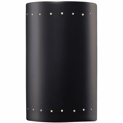 Ambiance Small Cylinder Wall Sconce - Matte Black - CER-5995W-CRB