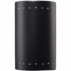 Ambiance Small Cylinder Wall Sconce - Matte Black - CER-5995W-CRB