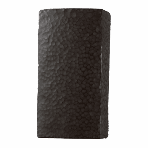 Ambiance Small Outdoor LED Rectangle - Hammered Iron - CER-5915W-HMIR