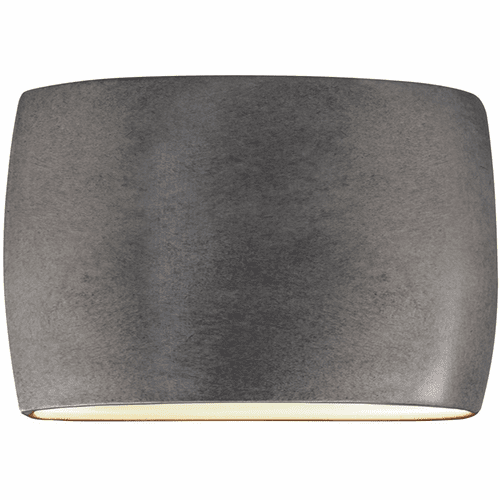 Ambiance Wide Lg Oval Outdoor LED Wall Sconce - Antique Silver - CER-8899W-ANTS