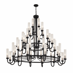 Anchor 60" 48-Light Chandelier - Matte Black - FSN-4346-CLFR-MBLK Anchor 60" 48-Light Chandelier - Matte Black - FSN-4346-CLFR-MBLK