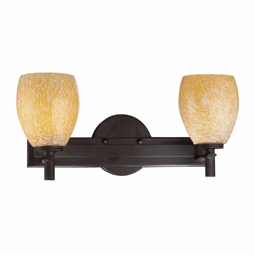 Art Glass Bath 2-LT Bath Light - Bronze - 5112-617