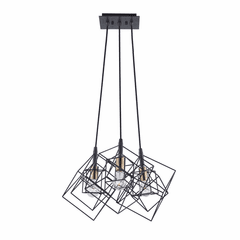 Artcraft Artistry Chandelier - Matte Black & Harvest Brass - AC11118