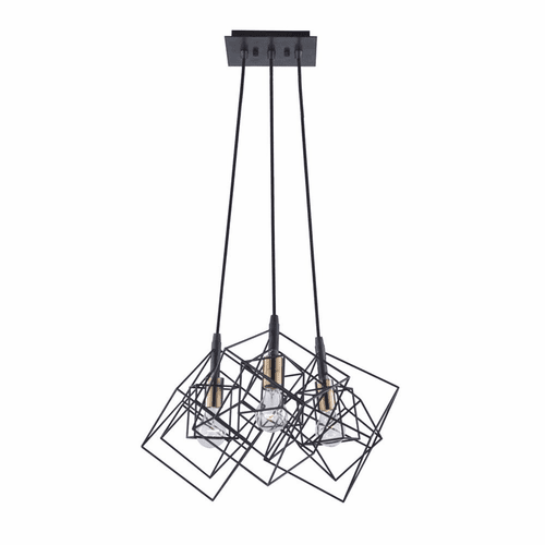 Artcraft Artistry Chandelier - Matte Black & Harvest Brass - AC11118