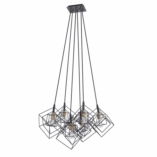 Artcraft Artistry Chandelier - Matte Black & Harvest Brass - AC11119