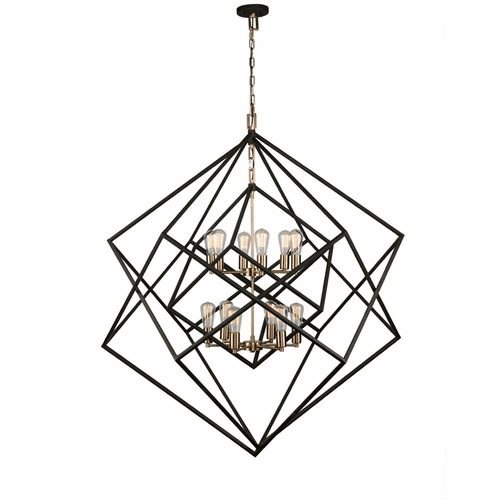 Artcraft Artistry Chandelier - Matte black & Satin brass - AC11112