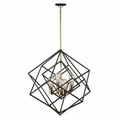 Artcraft Artistry Chandelier - Matte black & Satin brass - AC11114
