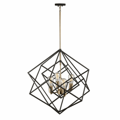 Artcraft Artistry Chandelier - Matte black & Satin brass - AC11114