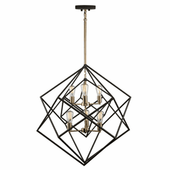 Artcraft Artistry Chandelier - Matte black & Satin brass - AC11116