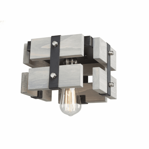 Artcraft Barnyard Flush Mount - Beach Wood - AC11491BW