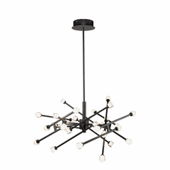 Artcraft Batton 39W LED Pendant - Black - AC6642BK