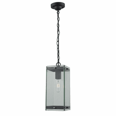 Artcraft Bradgate Outdoor Pendant - Matte Black & Harvest Brass - AC8135BK