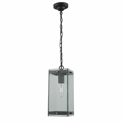 Artcraft Bradgate Outdoor Pendant - Matte Black & Harvest Brass - AC8145BK