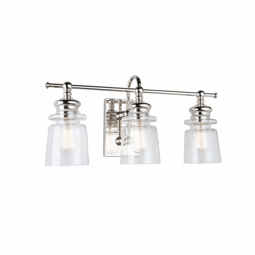 Artcraft Castara 3 Light Wall Light - Polished Nickel - AC11593PN