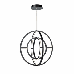 Artcraft Celestial LED Orb Chandelier - Matte Black - AC6659BK