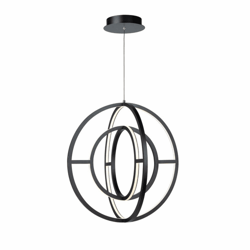 Artcraft Celestial LED Orb Chandelier - Matte Black - AC6659BK