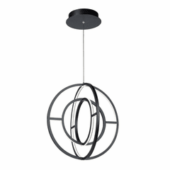 Artcraft Celestial LED Orb Chandelier - Matte Black - AC6660BK