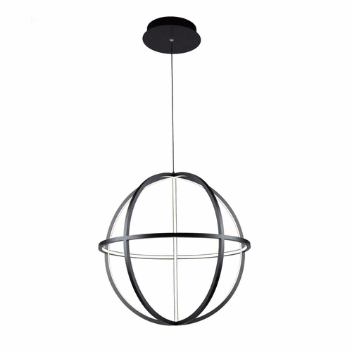 Artcraft Celestial LED Orb Chandelier - Matte Black - AC6662BK