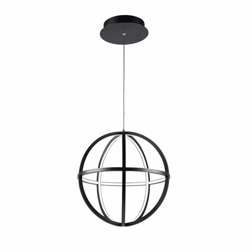Artcraft Celestial SmallLED Orb Chandelier - Matte Black - AC6661BK