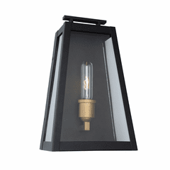 Artcraft Charlestown Large Outdoor 1-LT Wall Light - Black, Gold - AC8108BK Artcraft Charlestown Large Outdoor 1-LT Wall Light - Black, Gold - AC8108BK