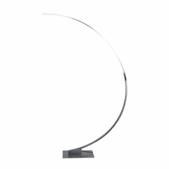Artcraft Cortina 25W LED Floor Lamp - Brushed Grey - AC7593BG