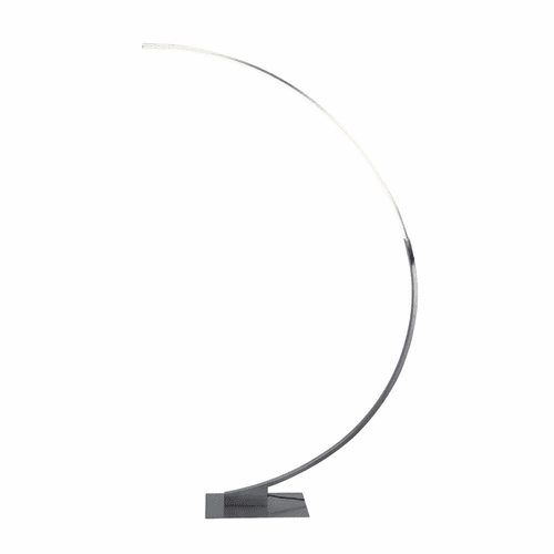 Artcraft Cortina 25W LED Floor Lamp - Brushed Grey - AC7593BG