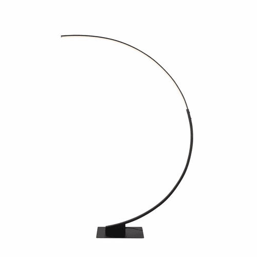 Artcraft Cortina 25W LED Floor Lamp - Matte Black - AC7593BK