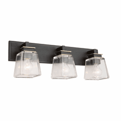Artcraft Eastwood 3 Light Wall Light - Black & Brass - AC11613VB