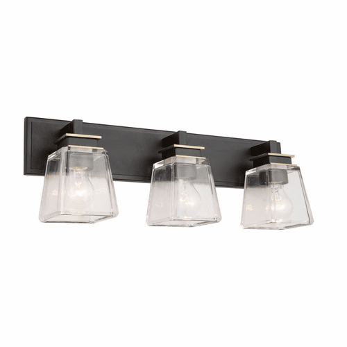 Artcraft Eastwood 3 Light Wall Light - Black & Brass - AC11613VB